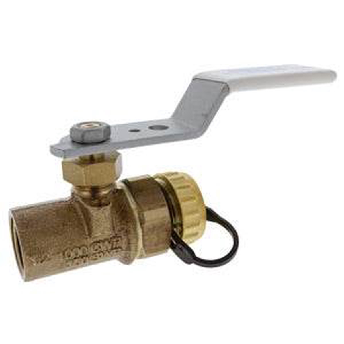 (Nibco Part#: HP958H6) T-585HP-66-LF-HC - Thread End x Hose End - High-Performance Bronze Ball Valve - Lead-Free - Stainless Steel Trim