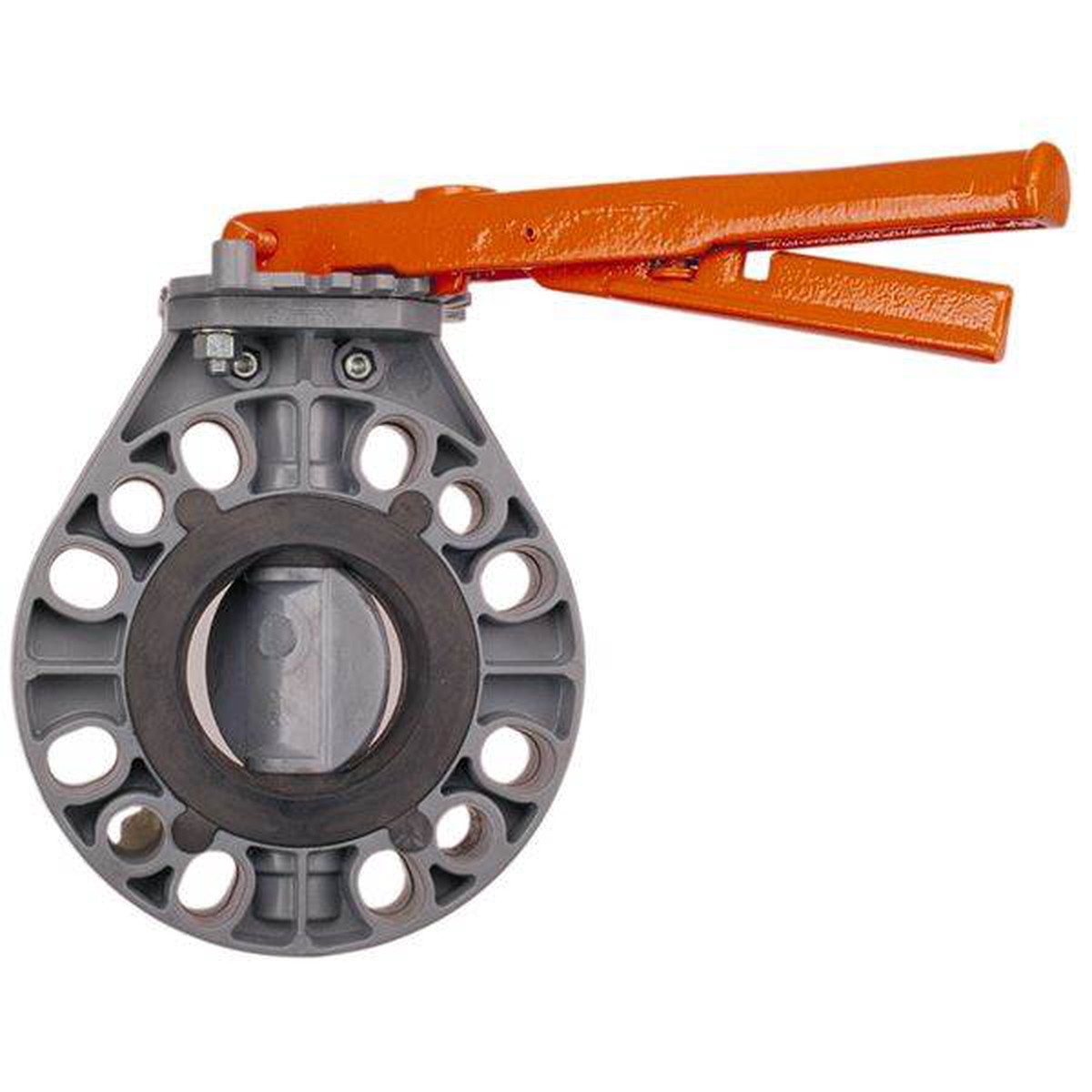 (Nibco Part#: MB375AF) W51BF-V-NO, W51BF-V-LH, W51BF-V-GO - Butterfly Valve - Model B, Corzan CPVC Schedule 80, FKM