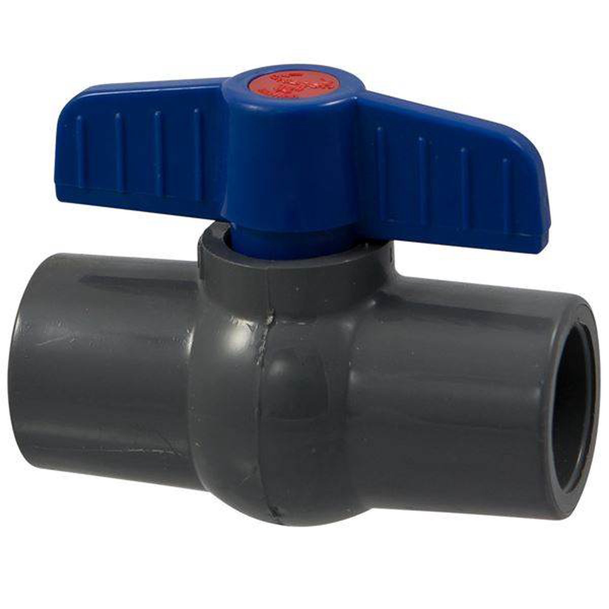(Nibco Part#: MA062A8) S45CE-V - Ball Valve - Socket, Compact Economy, PVC Schedule 80, FKM