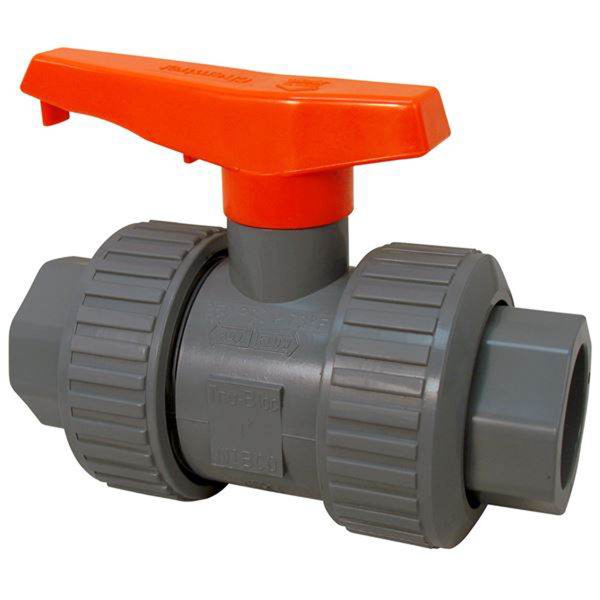 (Nibco Part#: MA932UA) U45TB-E - Ball Valve - Model D, Universal Ends, Tru-Bloc True Union, PVC Schedule 80, EPDM