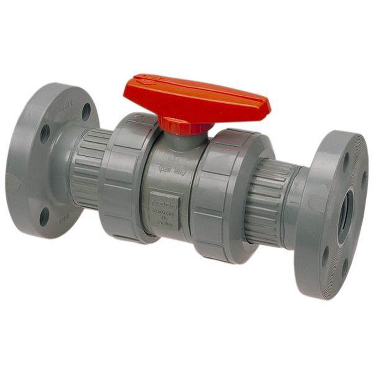 (Nibco Part#: MB933AB) F51TB-E - Ball Valve - Flanged, Tru-Bloc True Union, Corzan CPVC Schedule 80, EPDM