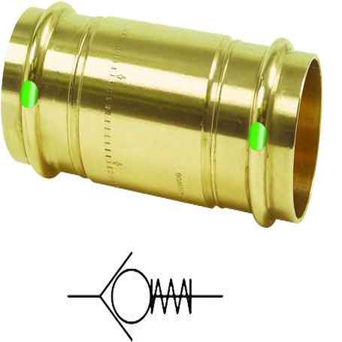 Viega 79055 ProPress check valve Smart Connect technology Zero Lead Bronze, 1-1/2'' x 1-1/2''