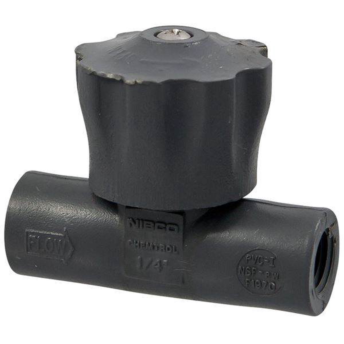 (Nibco Part#: MA040A4) T45CN-V - Calibrated Needle Valve - Threaded, PVC Schedule 80, FKM