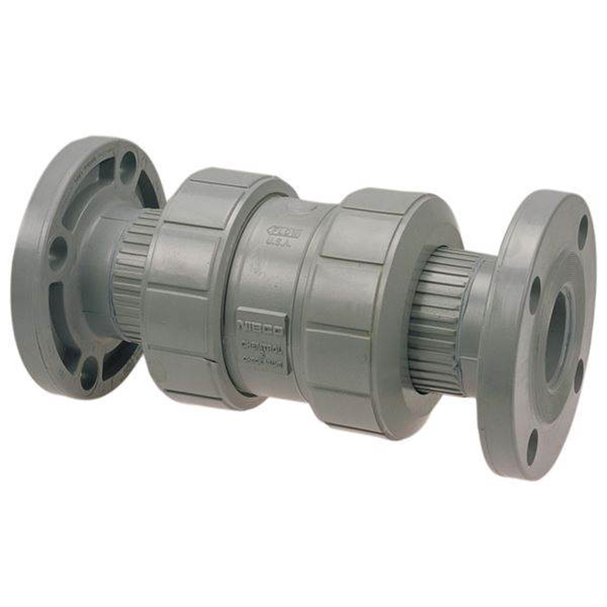 (Nibco Part#: MB819AF) F51BC-E - Ball Check Valve - True Union, Corzan CPVC Schedule 80, EPDM