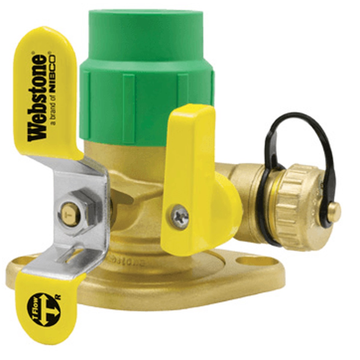 (Nibco Part#: H-91417WHV) 9141W Series - Full Port Forged Brass Uni-Flange Ball Valves