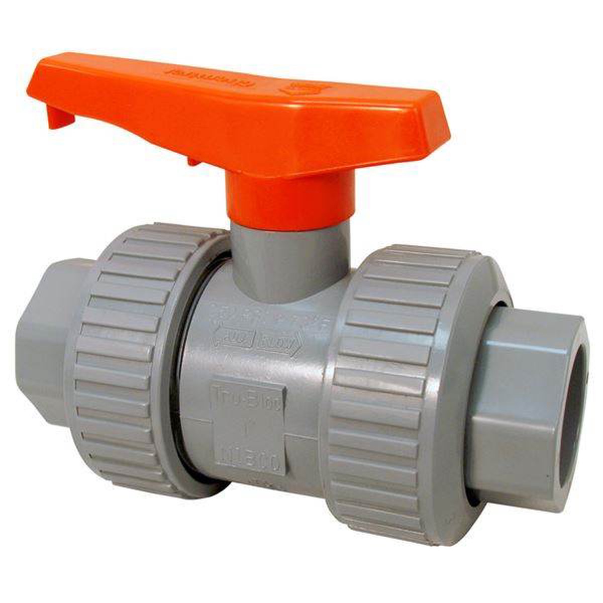 (Nibco Part#: MB932UD) U51TB-E - Ball Valve - Model D, Universal End, Tru-Bloc True Union, Corzan HP CPVC Schedule 80, EPDM
